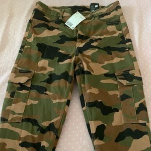Brand new with tag, Camo cargo pants